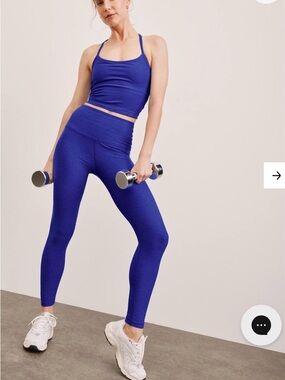 Beyond Yoga Caught in the midi High waisted Leggings - Sapphire Blue